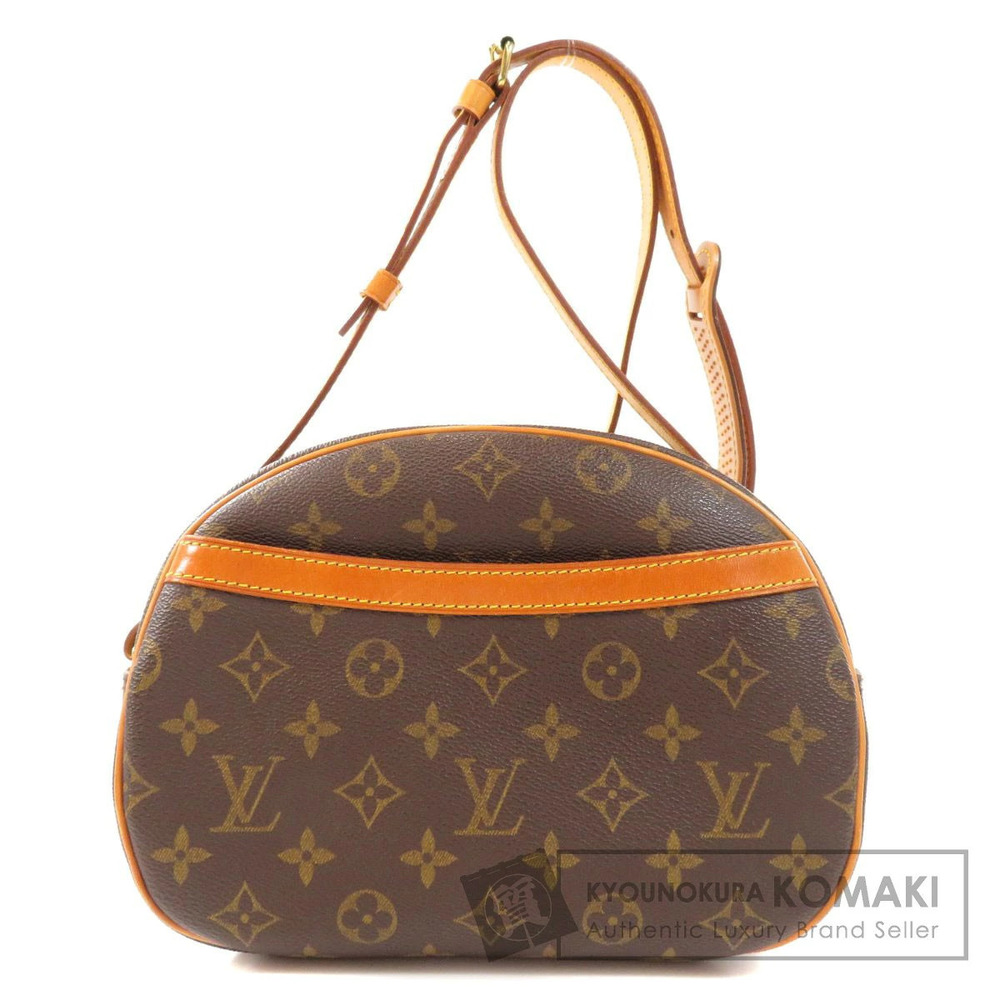 Louis Vuitton Blois Monogram Canvas Shoulder Bag Brown